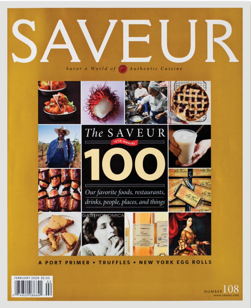 SAVEUR magazine issue No. 108; February 2008 cover