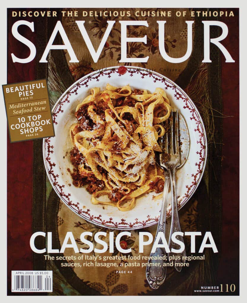 SAVEUR magazine issue No. 110; April 2008 cover