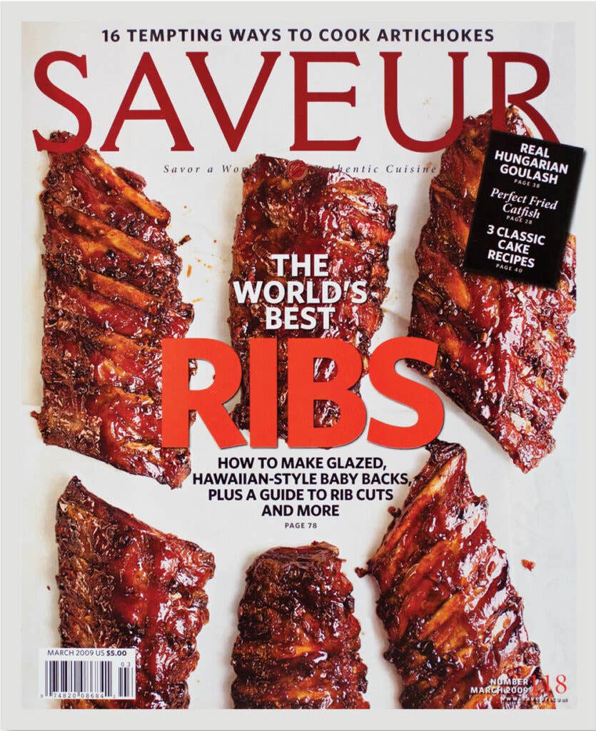 SAVEUR magazine issue No. 118; March 2009 cover