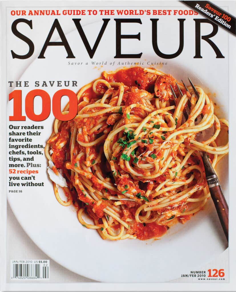 SAVEUR magazine issue No. 126; January/February 2010 cover