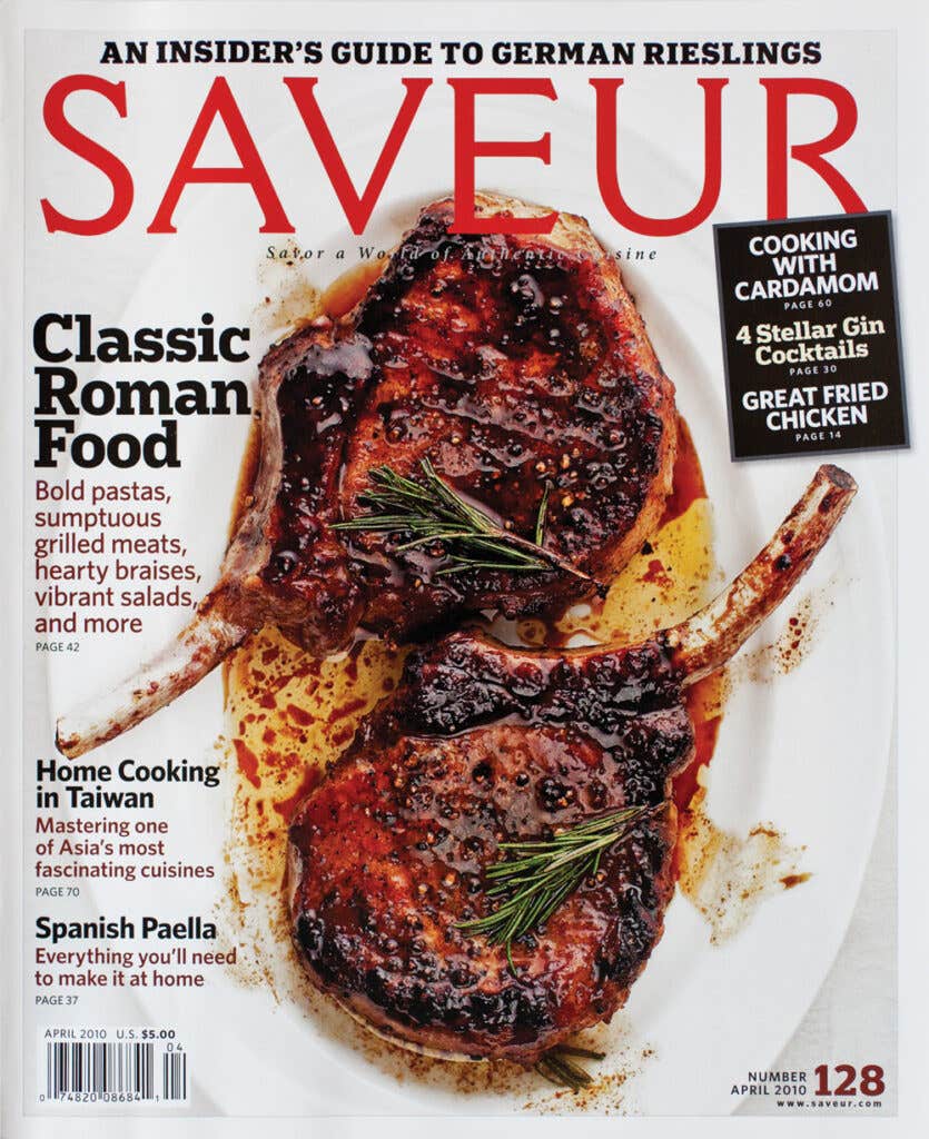 SAVEUR magazine issue No. 128; April 2010 cover