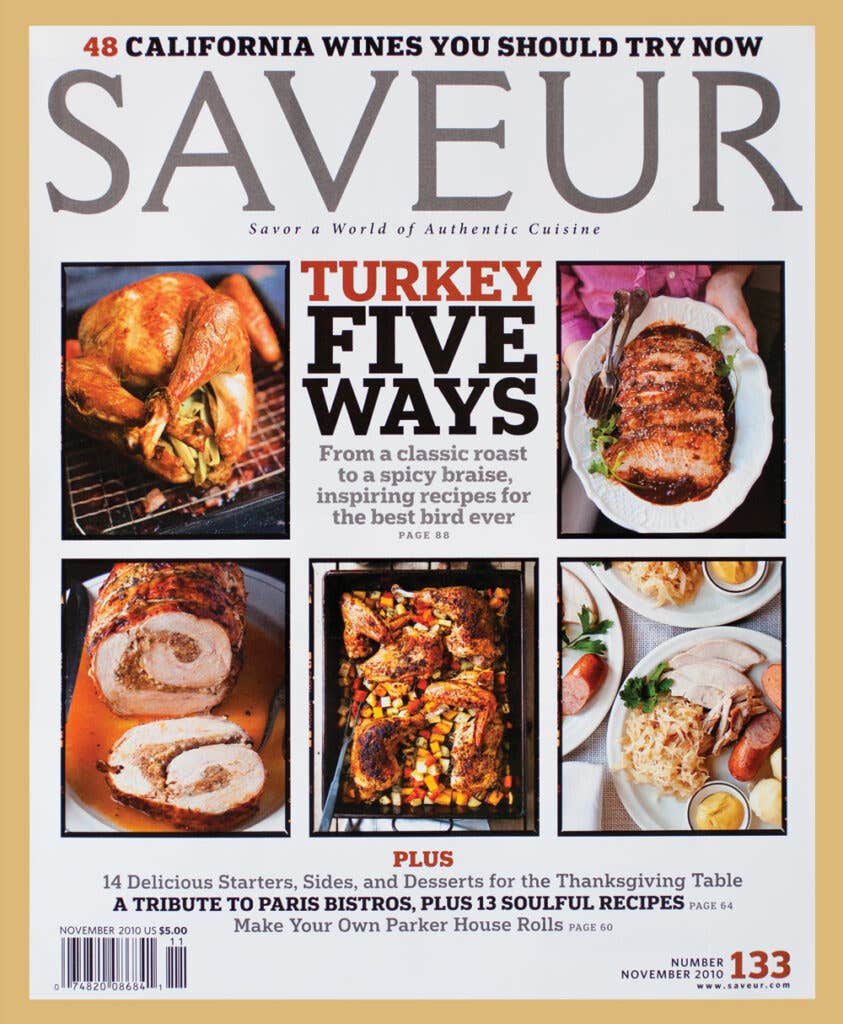 SAVEUR magazine issue No. 133; November 2010 cover