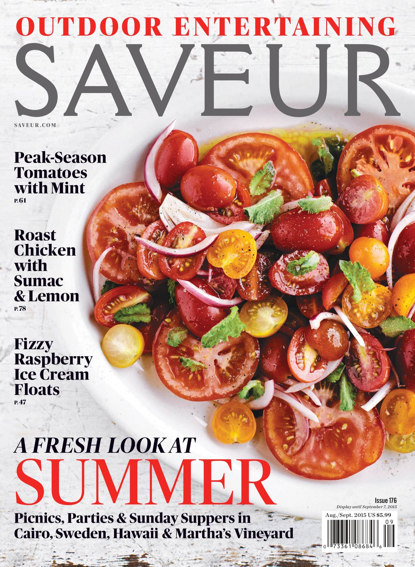 SAVEUR magazine issue No. 176; August/September 2015 cover