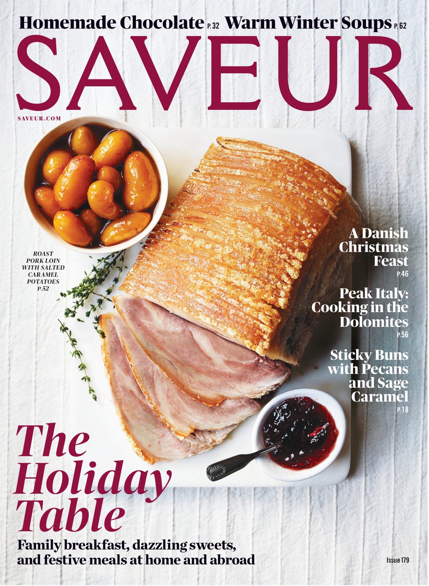 SAVEUR magazine issue No. 179; December 2015 cover