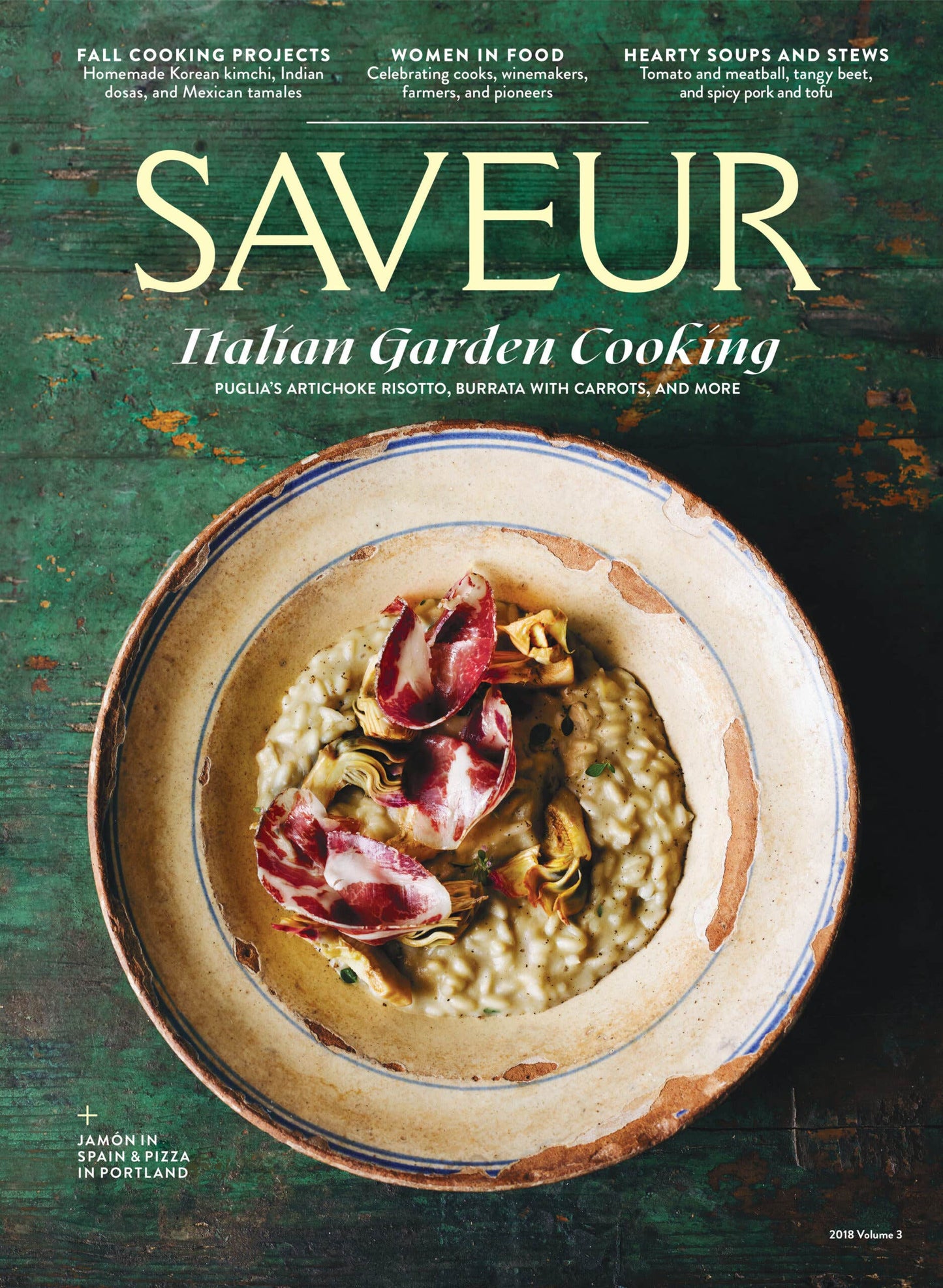 SAVEUR magazine issue No. 195; 2018 Volume 3 cover