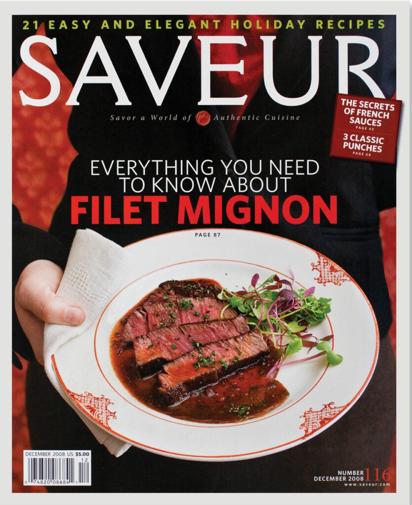SAVEUR magazine issue No. 116; December 2008 cover