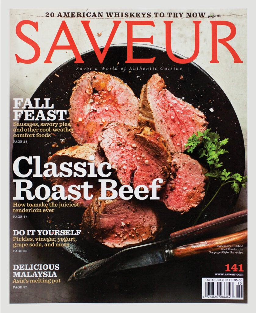 SAVEUR magazine issue No. 141; October 2011 cover