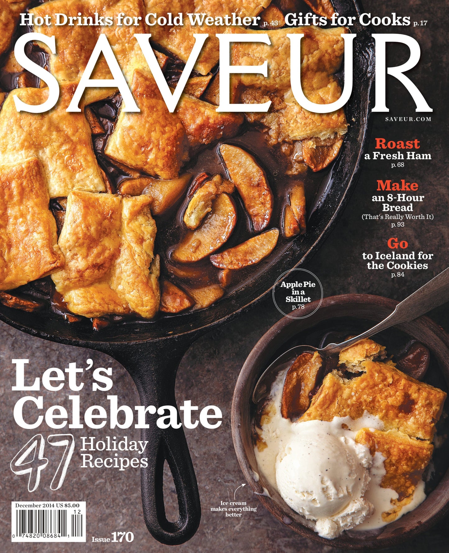 SAVEUR magazine issue No. 170; December 2014 cover