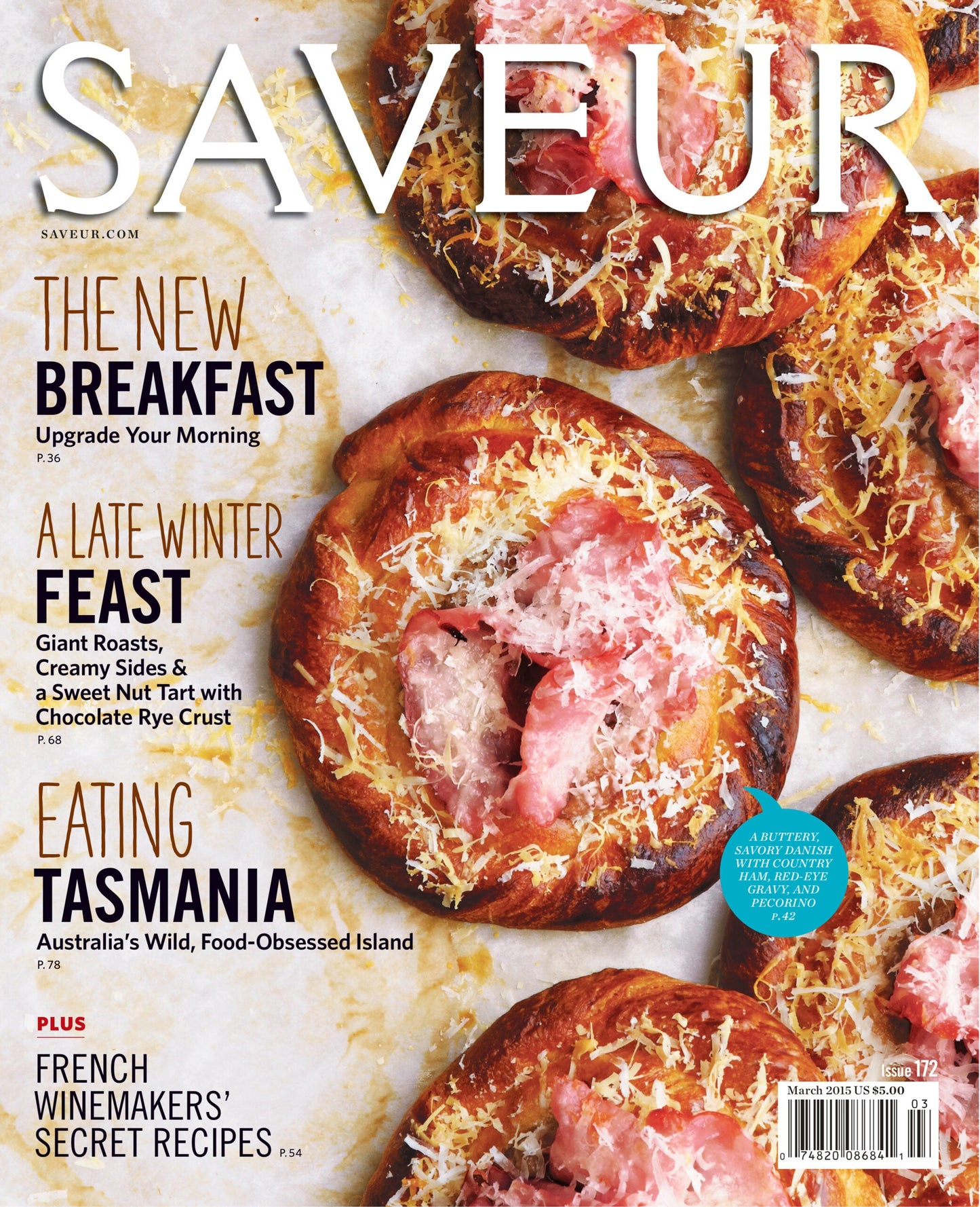 SAVEUR magazine issue No. 172; March 2015 cover