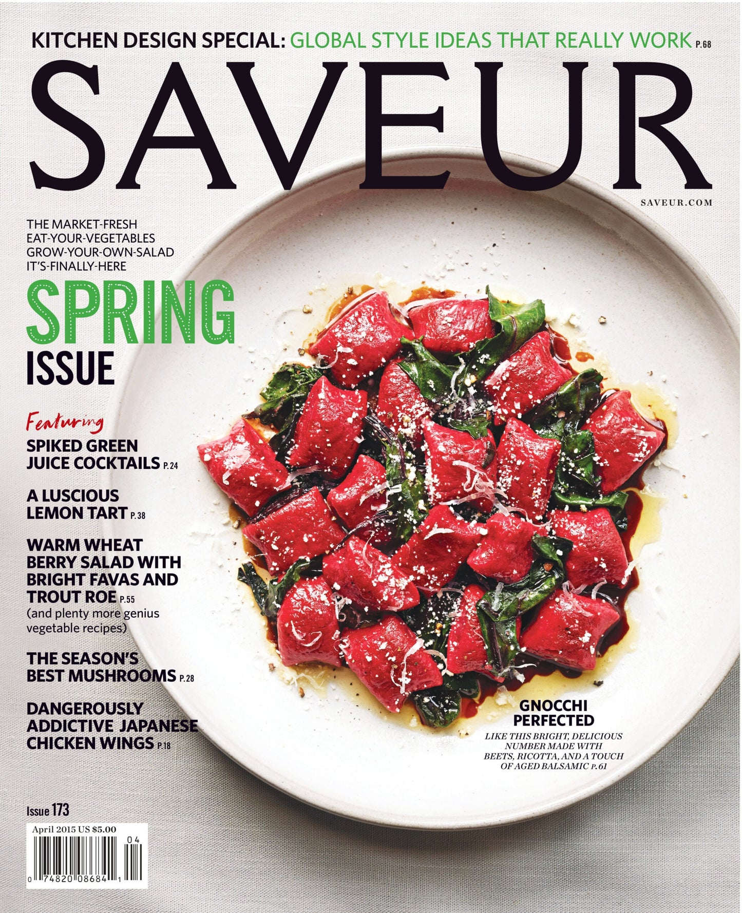 SAVEUR magazine issue No. 173; April 2015 cover