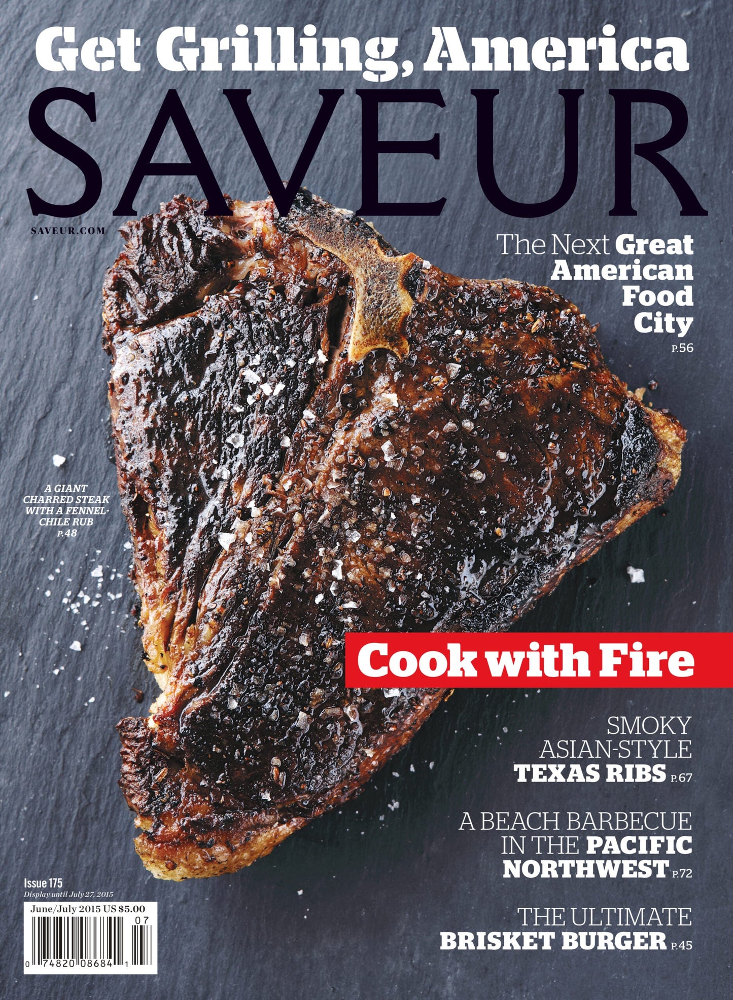 SAVEUR magazine issue No. 175; June/July 2015 cover