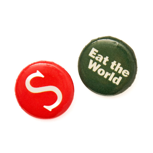 SAVEUR Button Duo red and green