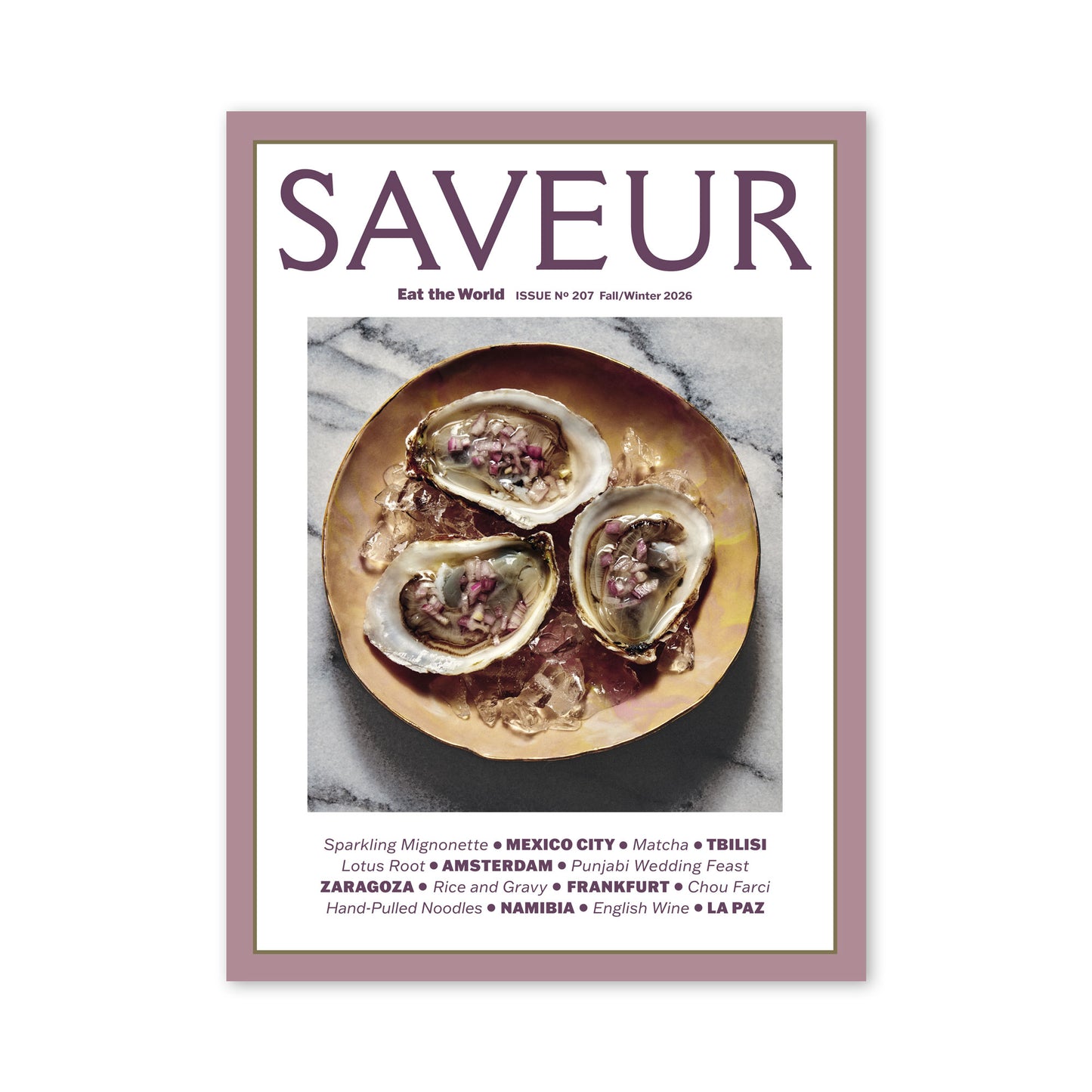 SAVEUR magazine issue No. 207; Fall/Winter 2026 cover